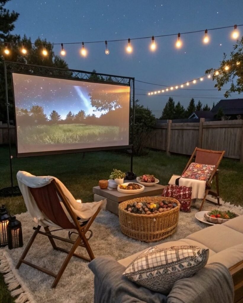 Simple Screen And Chairs