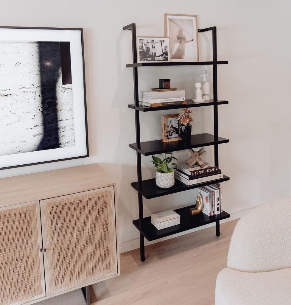 Slim Black Shelf
