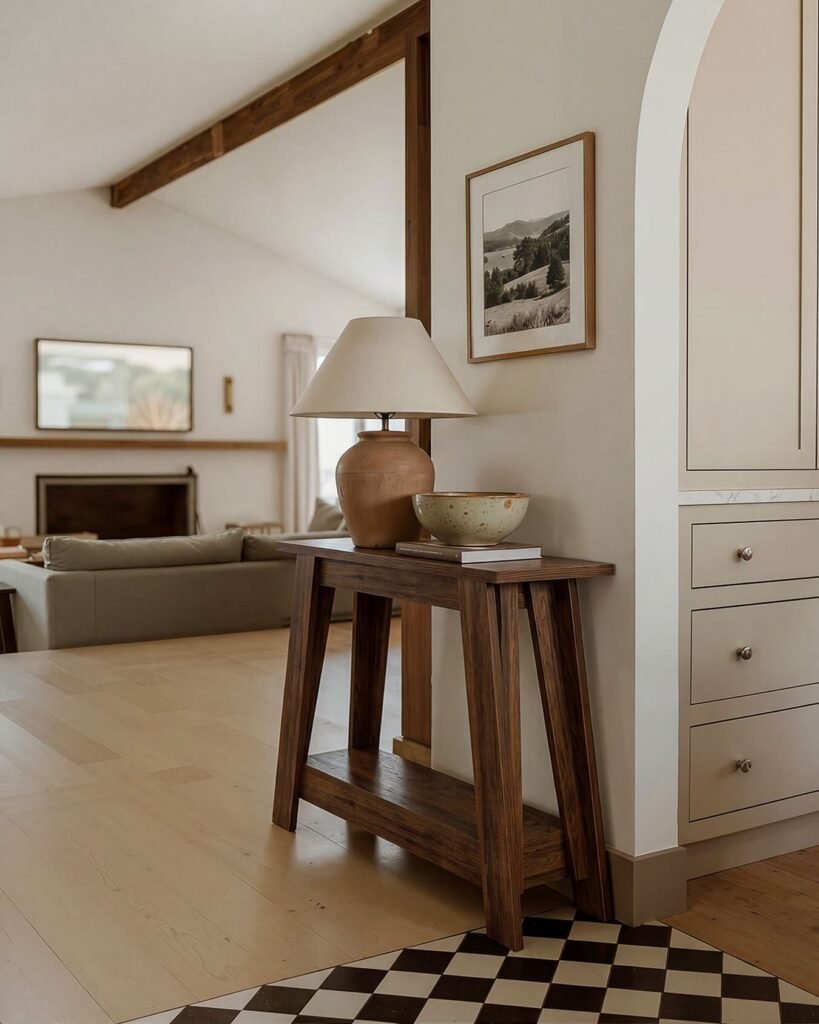 Small Wood Side Console