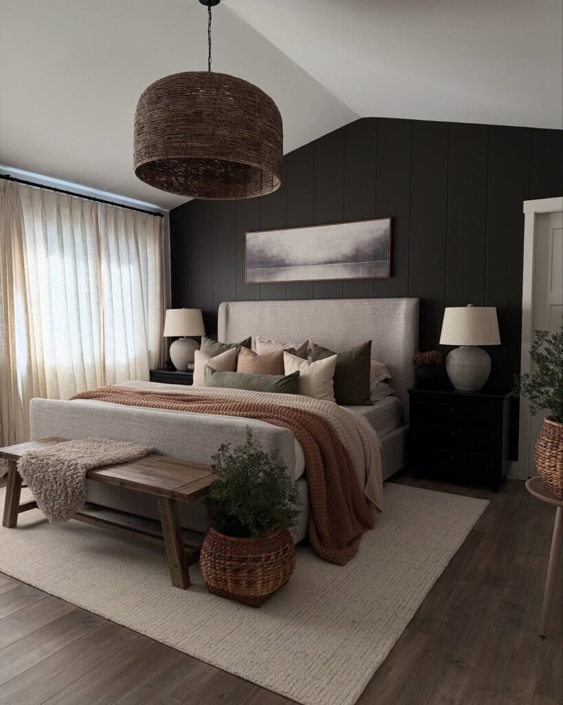 Soft Black Feature Wall