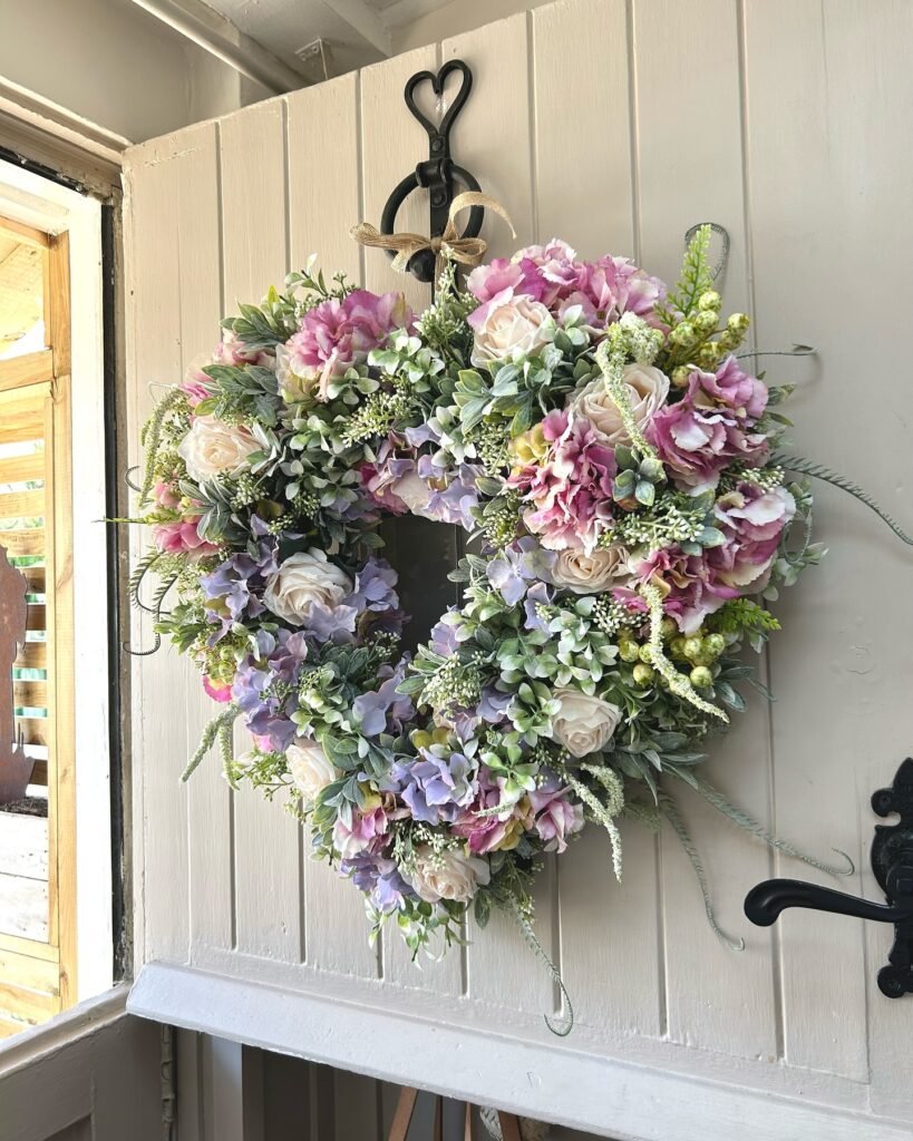 Soft Cottage Floral Wreath