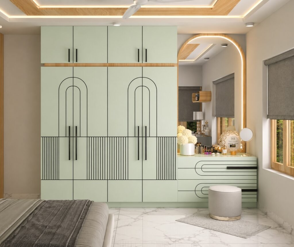 Soft Green Wardrobe Design