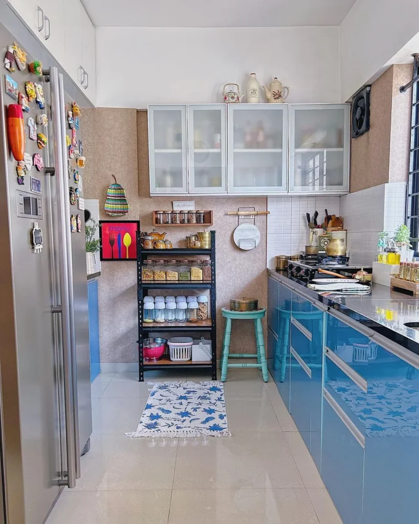 Blue Storage Kitchen