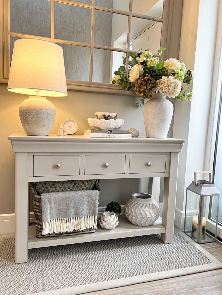 Soft Neutral Console Styling