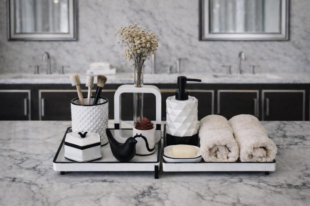 Split Vanity Tray