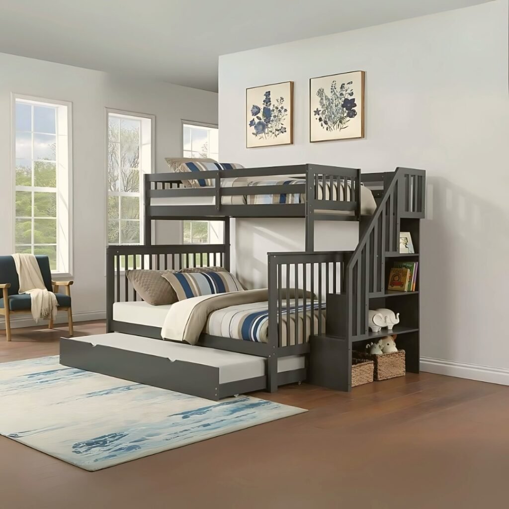 Staircase Bunk With Trundle