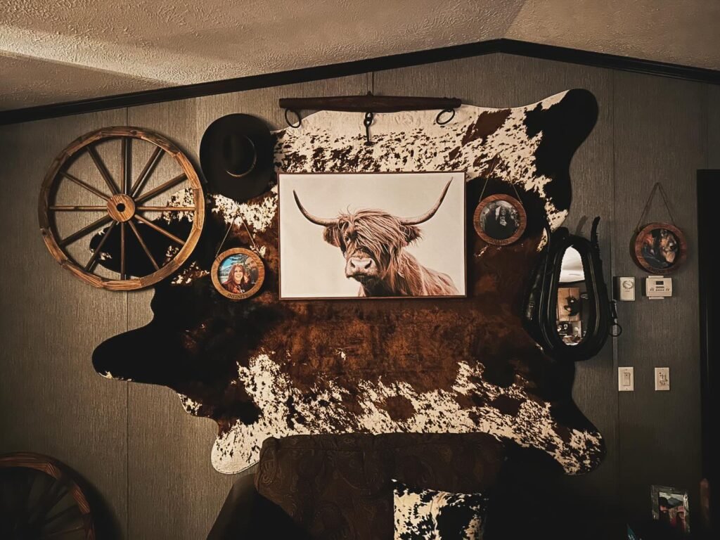 Statement Cowhide Wall