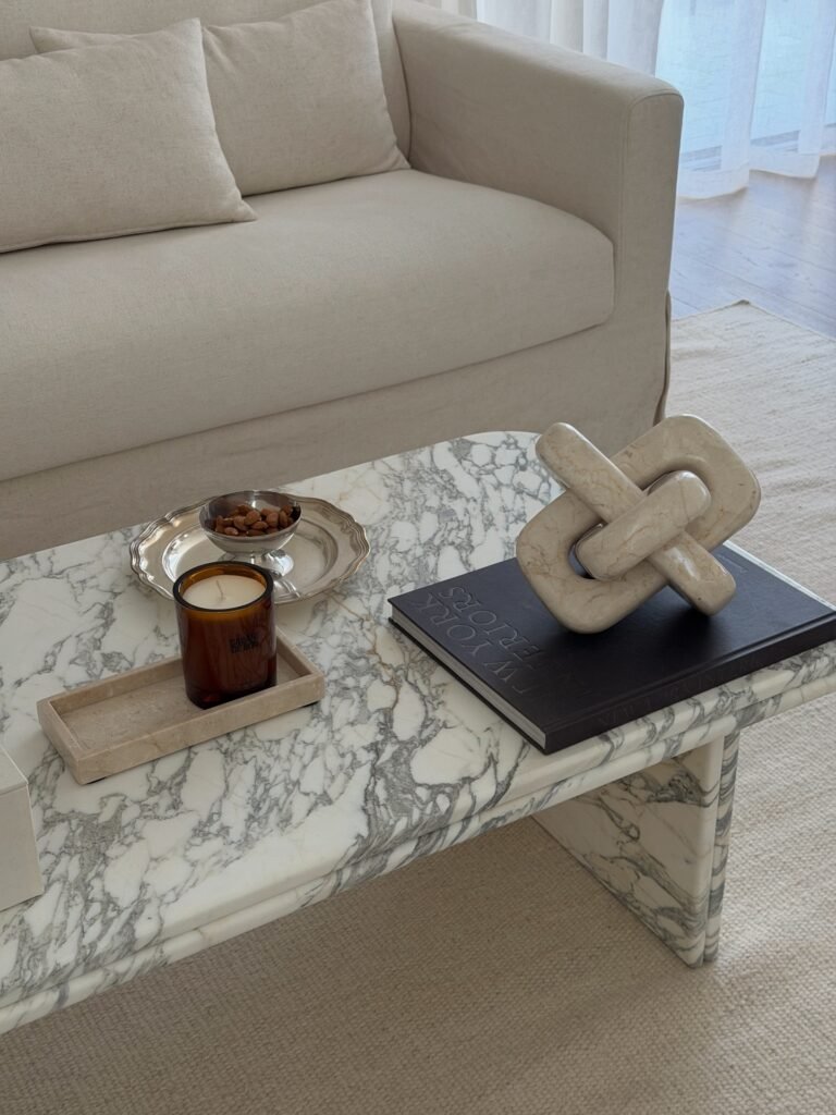 Styled Marble Coffee Table