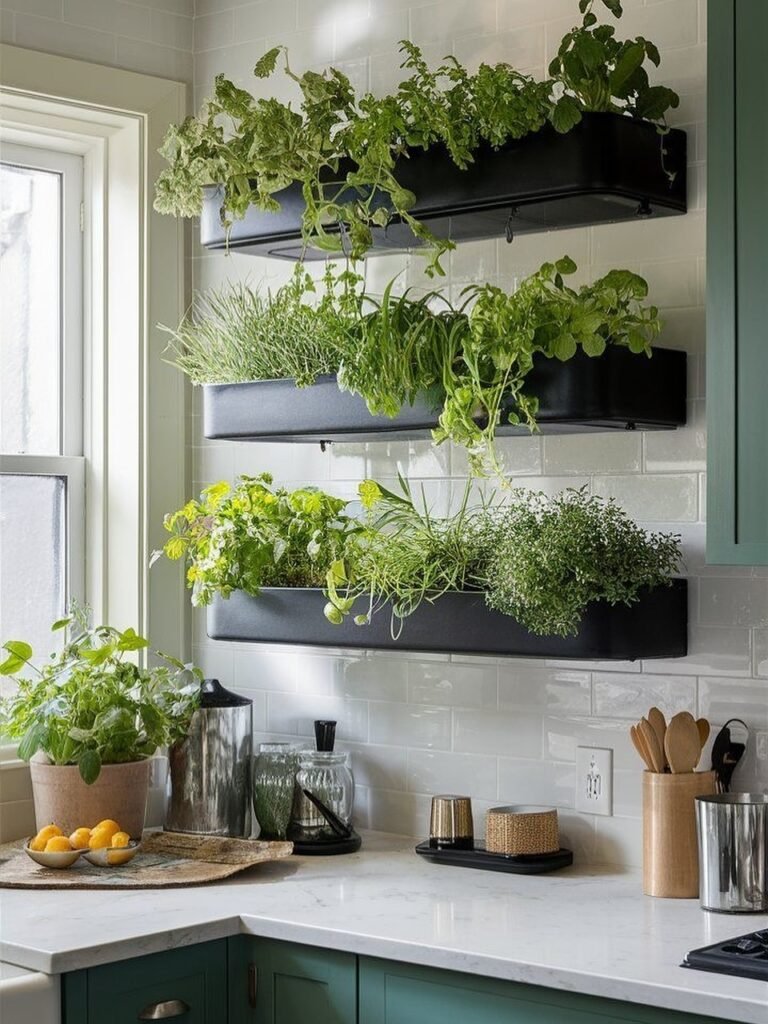 The Kitchen Herb Wall