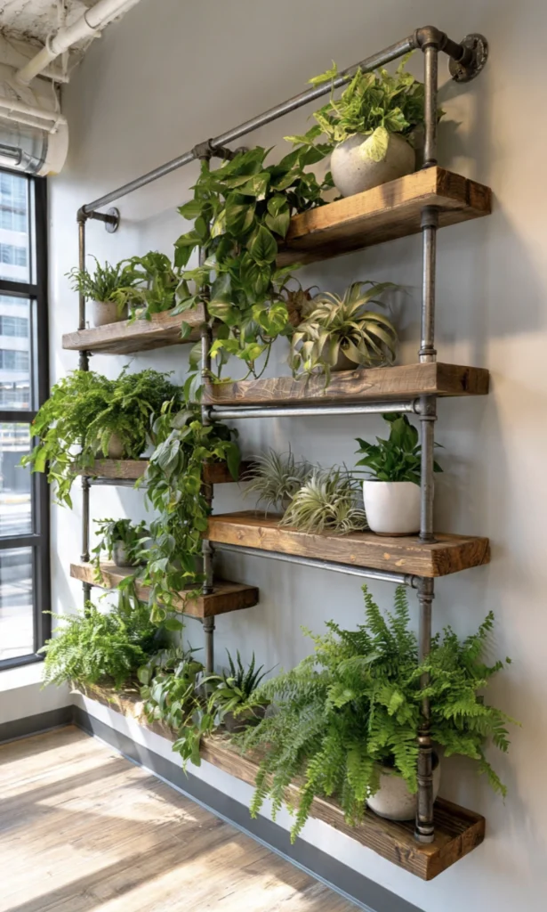 The Pipe Shelf Industrial Display