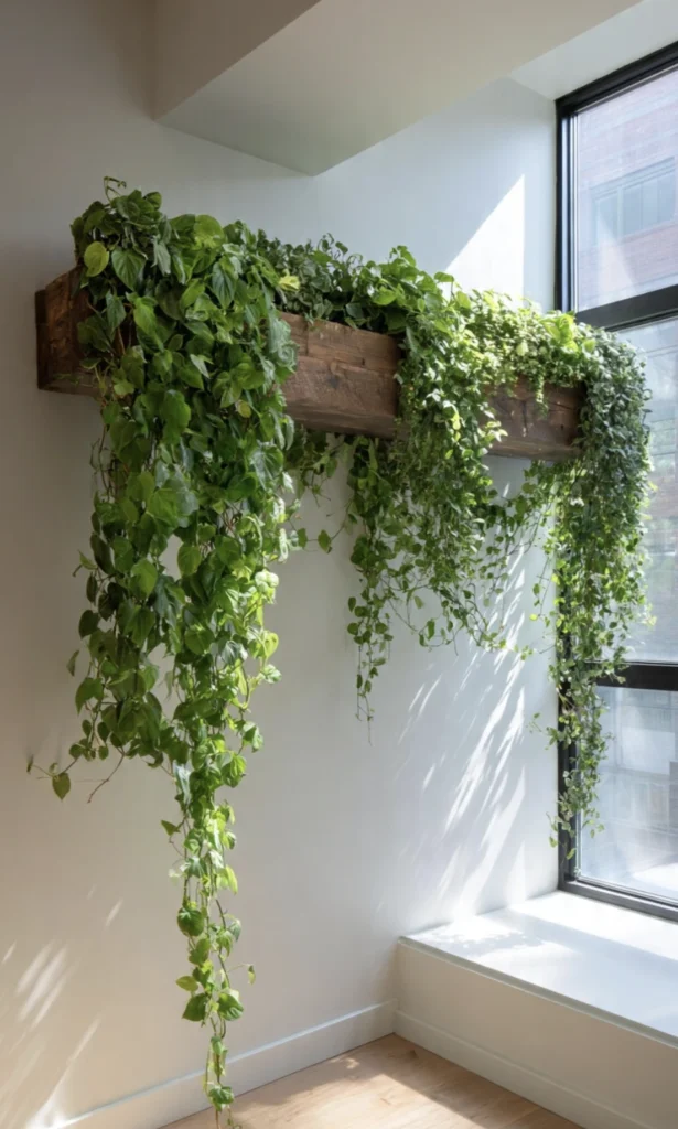 The Trailing Vine Curtain Shelf