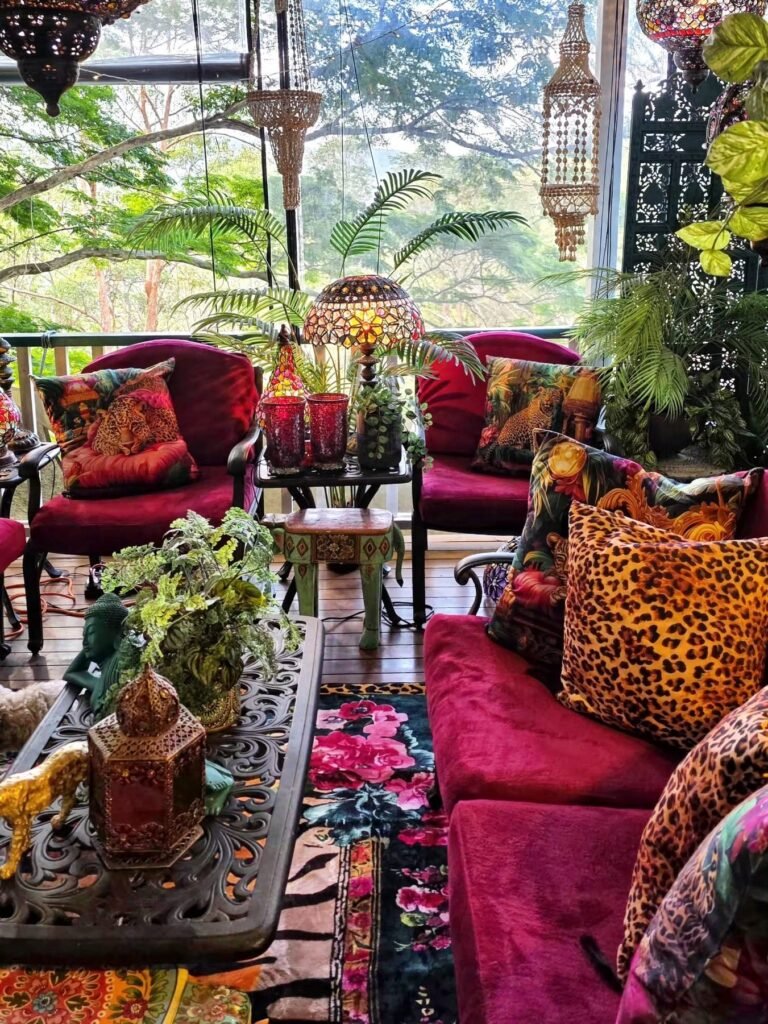 Tropical Maximalist Seating