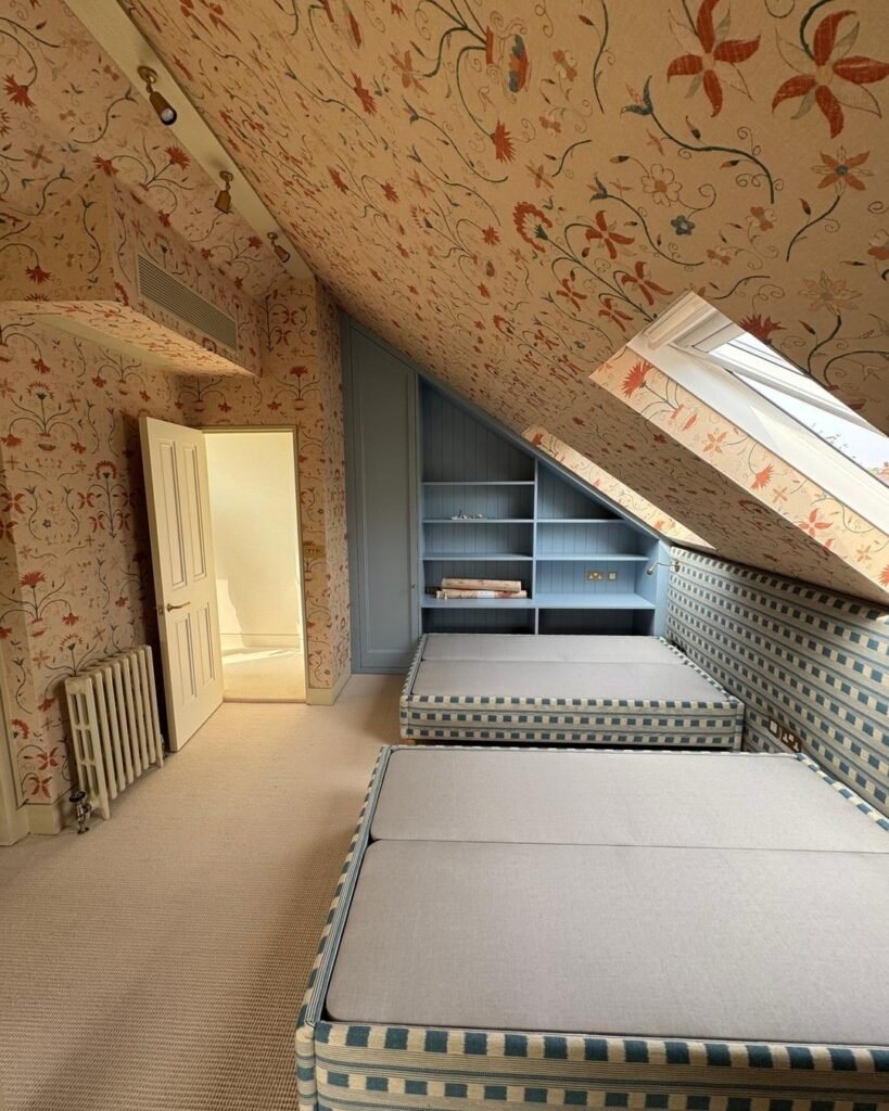 Twin Beds Under Slopes