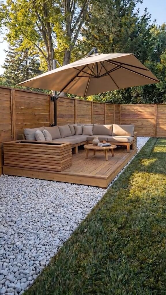 Umbrella Deck Seating