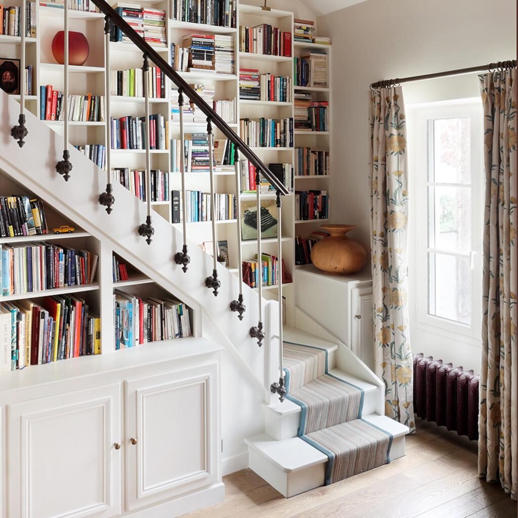 Use Staircase Bookshelves