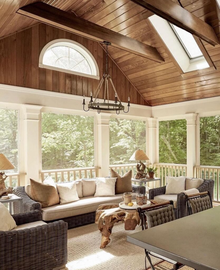 Vaulted Ceiling Porch