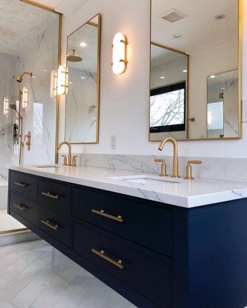 Vertical Vanity Accent Lights