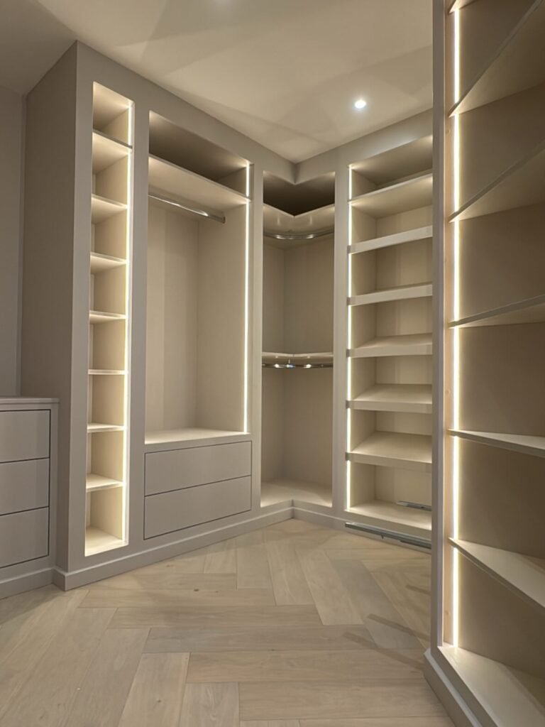 Walk-In Wardrobe With Lighting