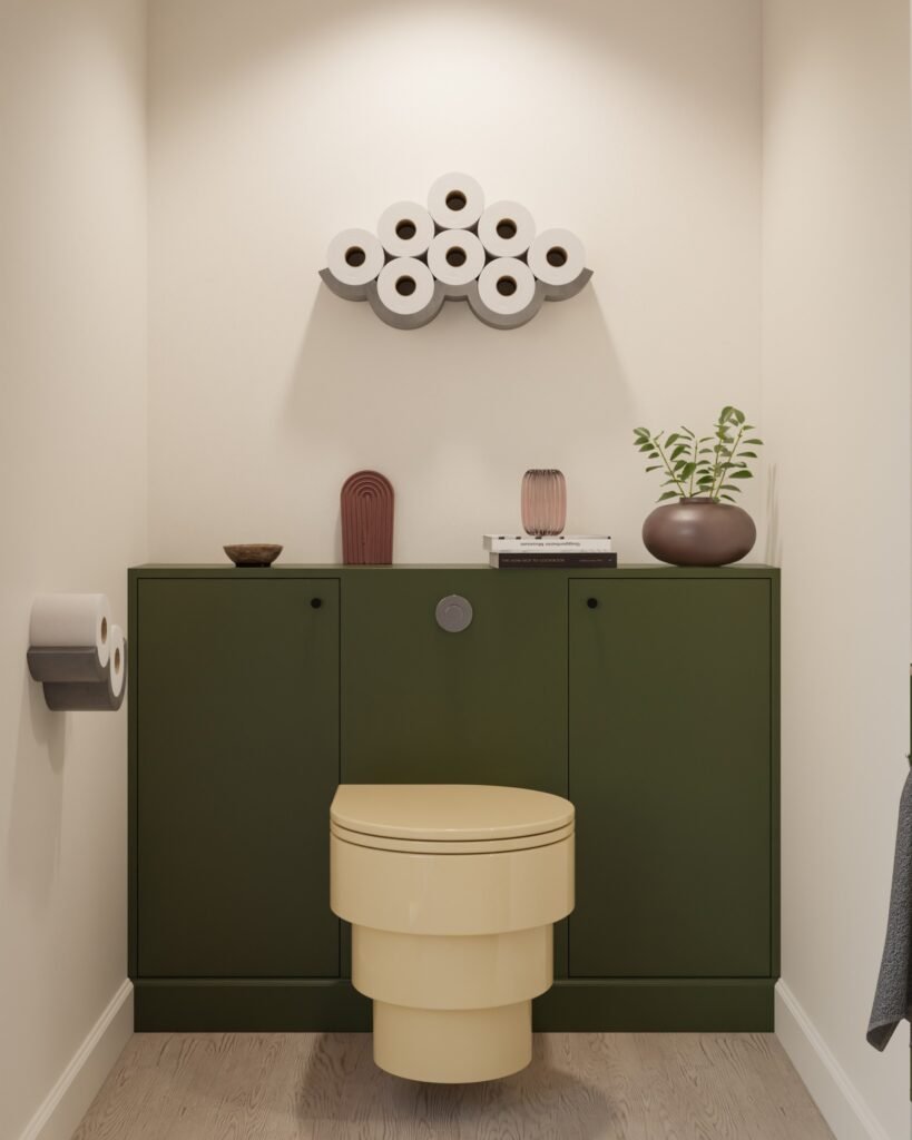 Wall Display Roll Storage