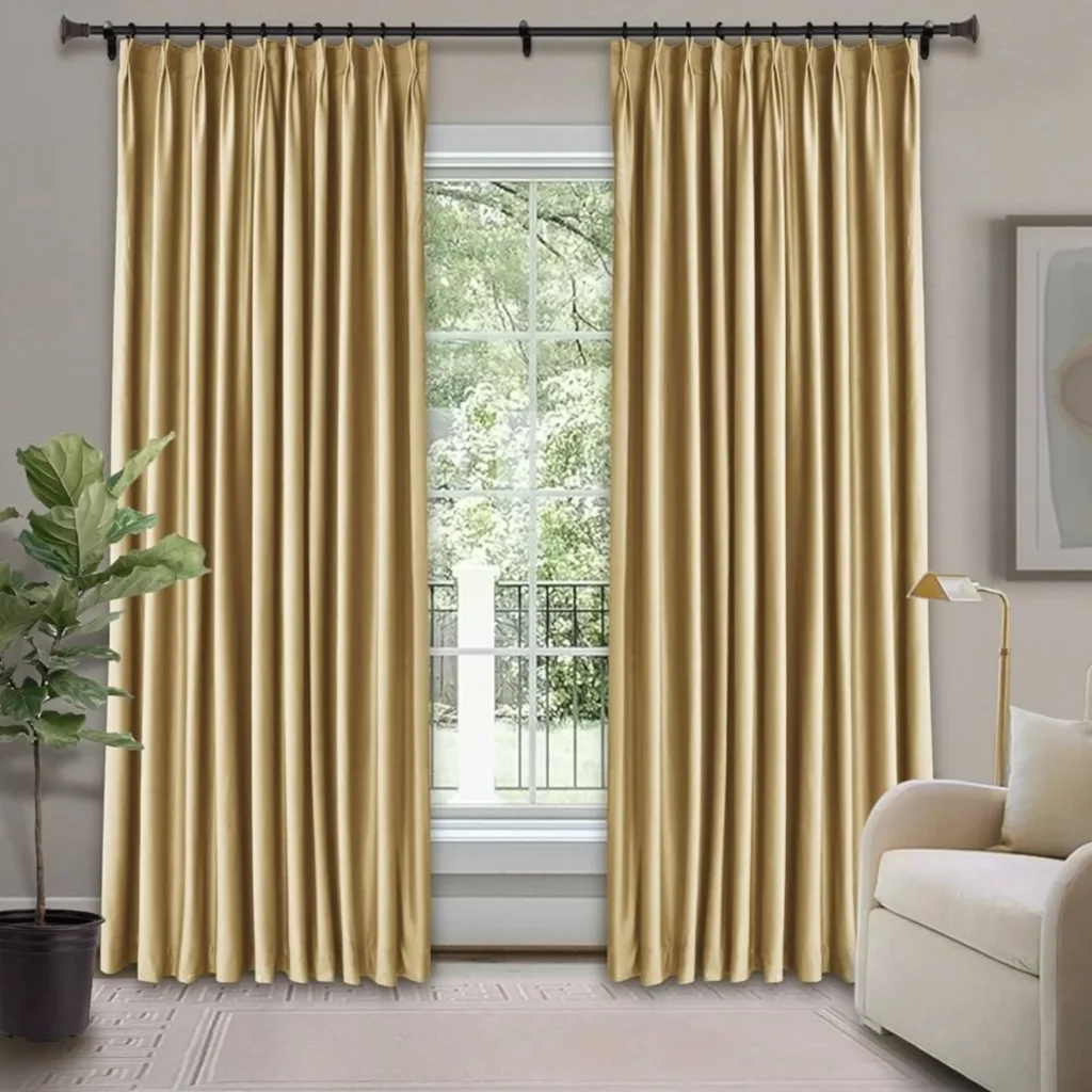 Warm Gold Curtains