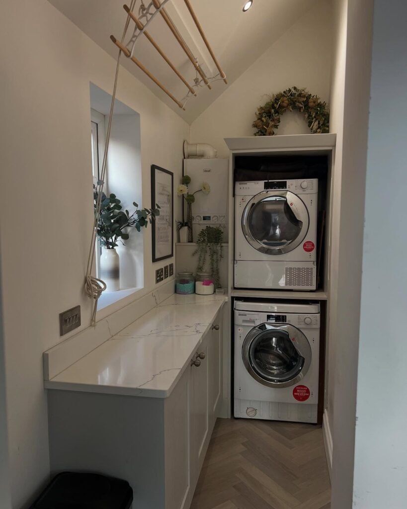 Slim Laundry With Countertop