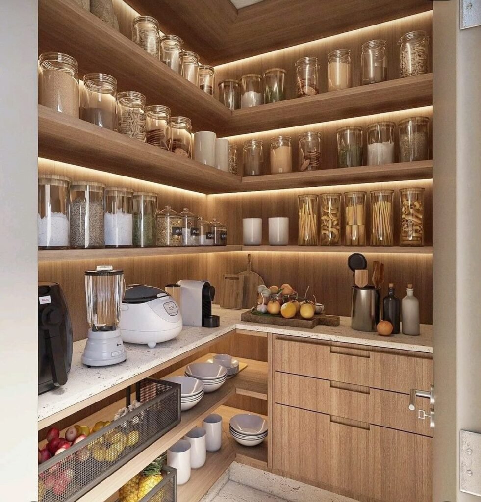 Warm Wood Pantry