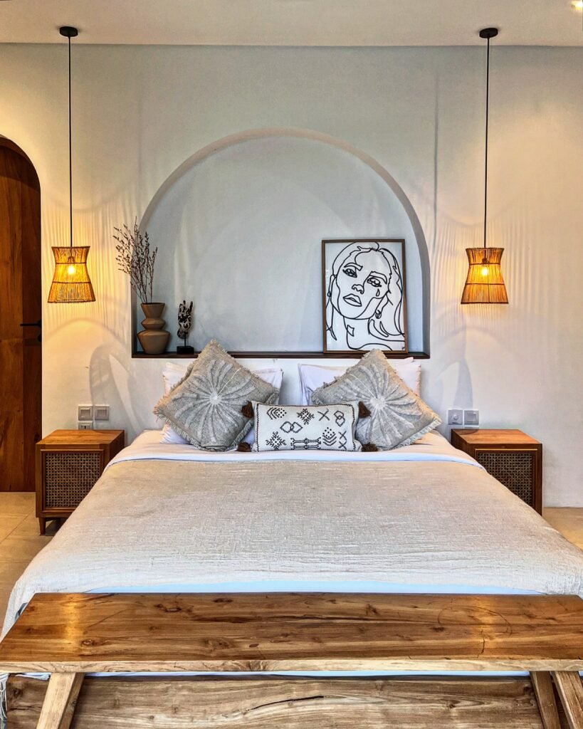 Warm Woven Bedside Glow