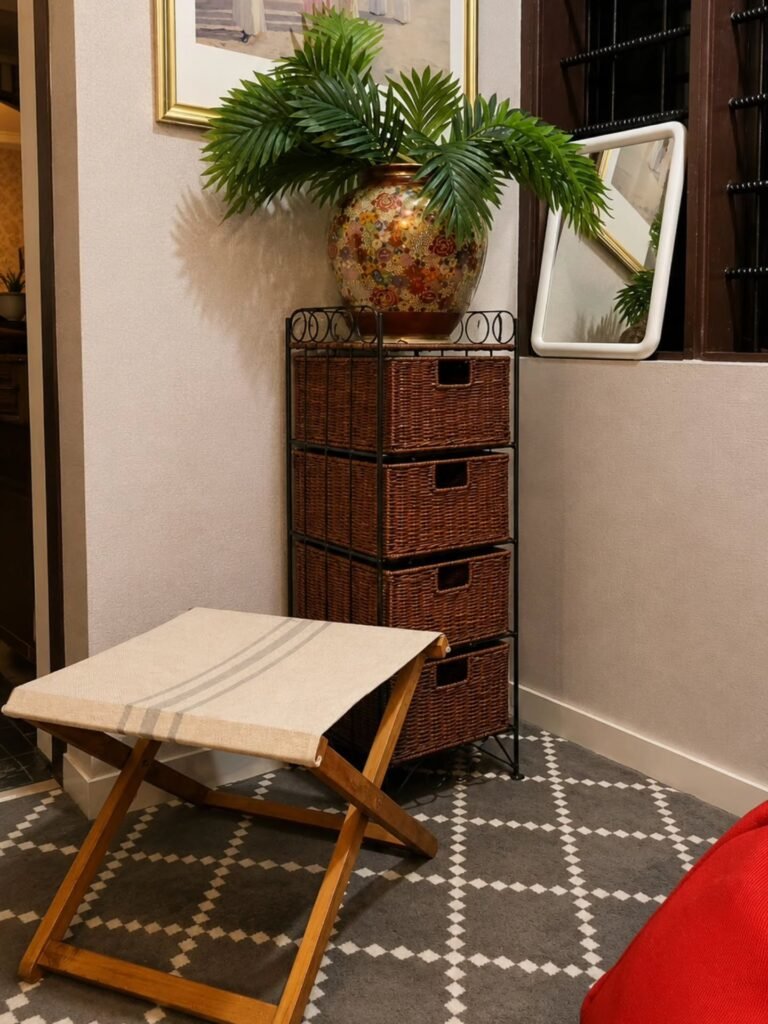 Wicker Storage Corner