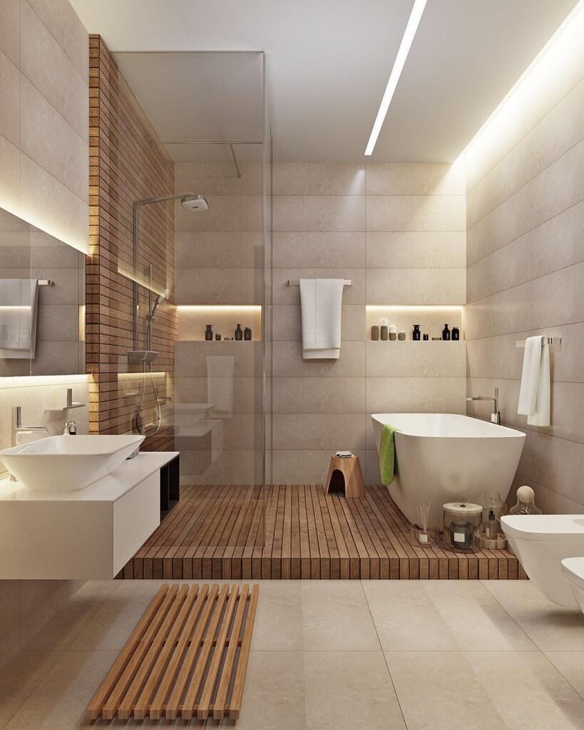 Wood Spa Platform