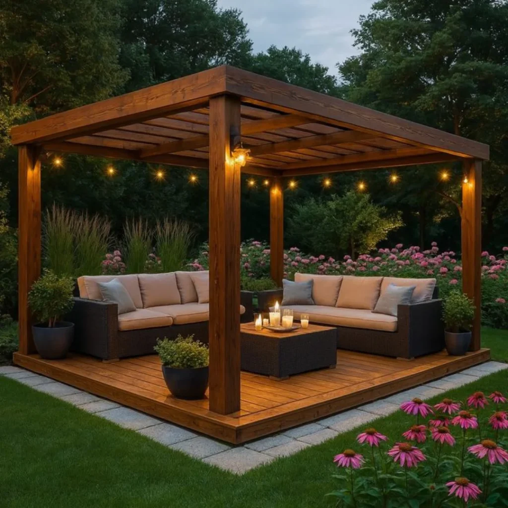 Wooden Garden Pavilion