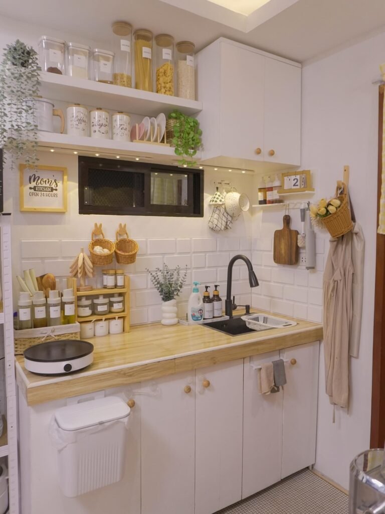 Bright White Mini Kitchen