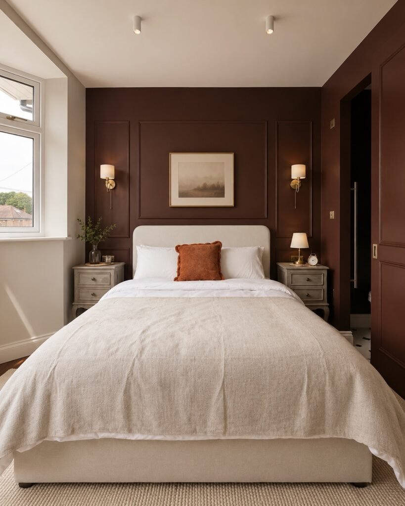 Brown Accent Wall