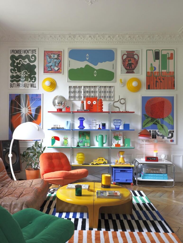 Colorful Maximalist Wall