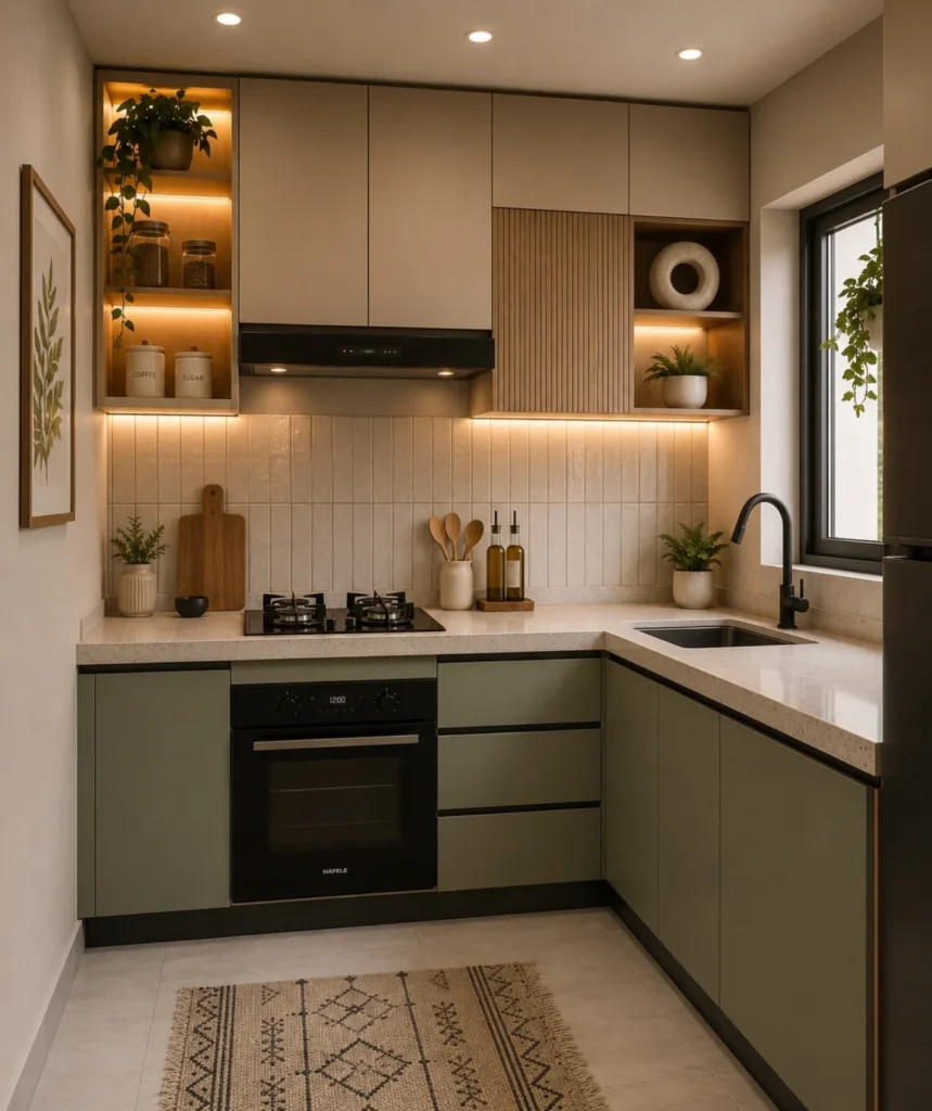 Cozy Small Modern Kitchen