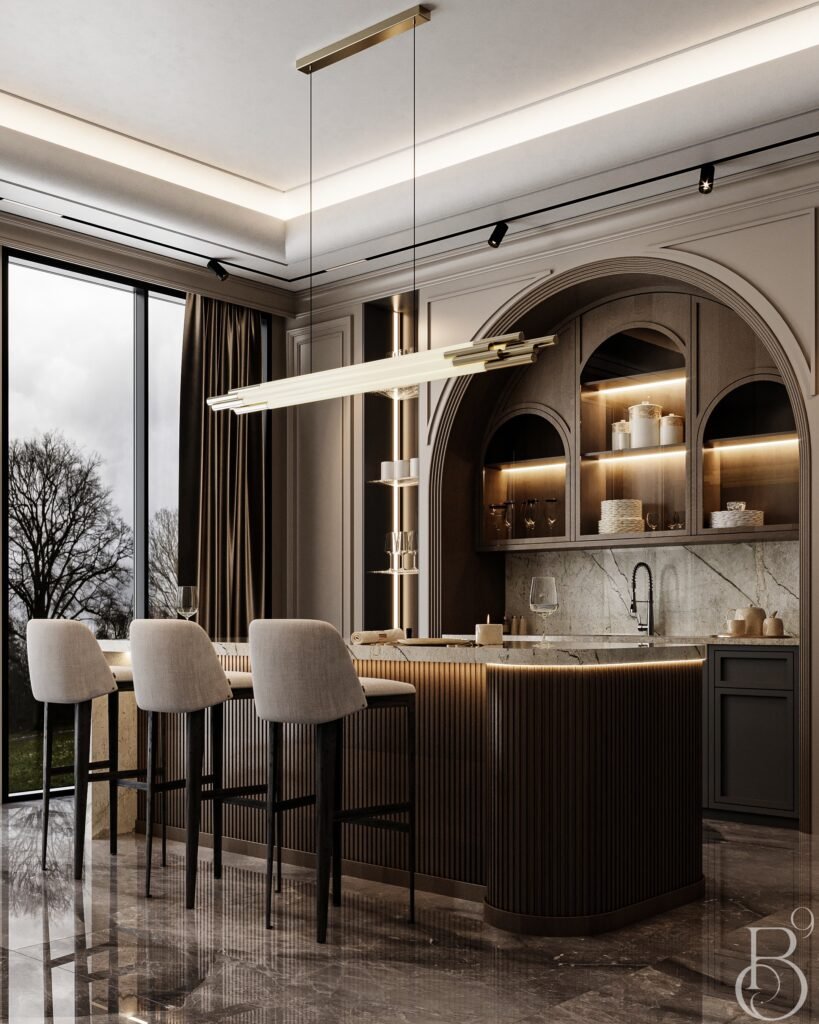 Curved Luxury Kitchen