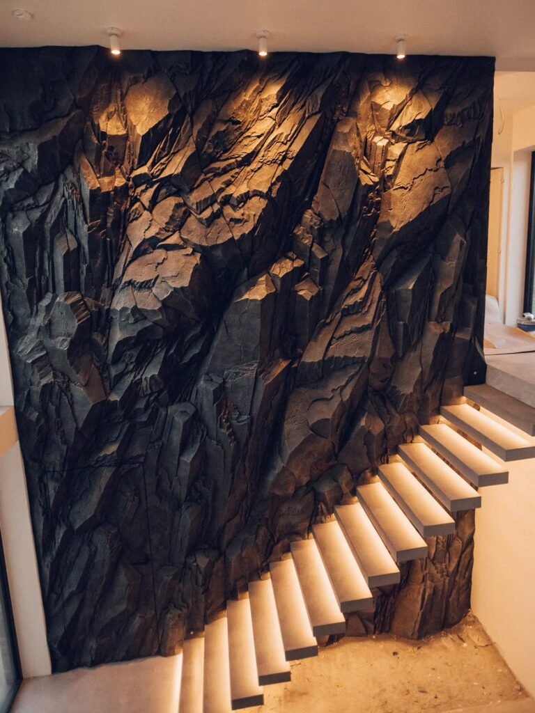 Dramatic Stone Texture Wall