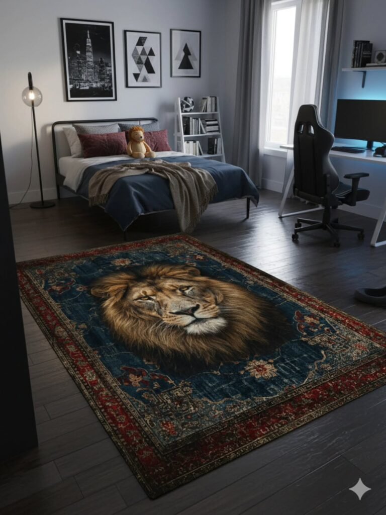 Statement Lion Rug