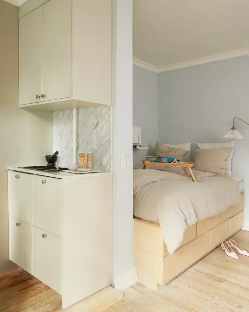 Kitchen Beside Bed
