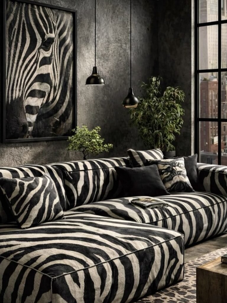 Modern Zebra Lounge