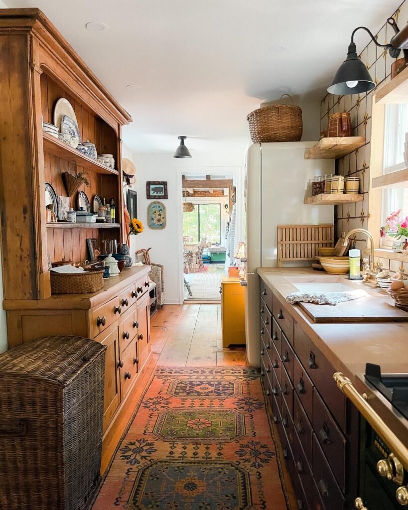 Narrow Cottage Kitchen