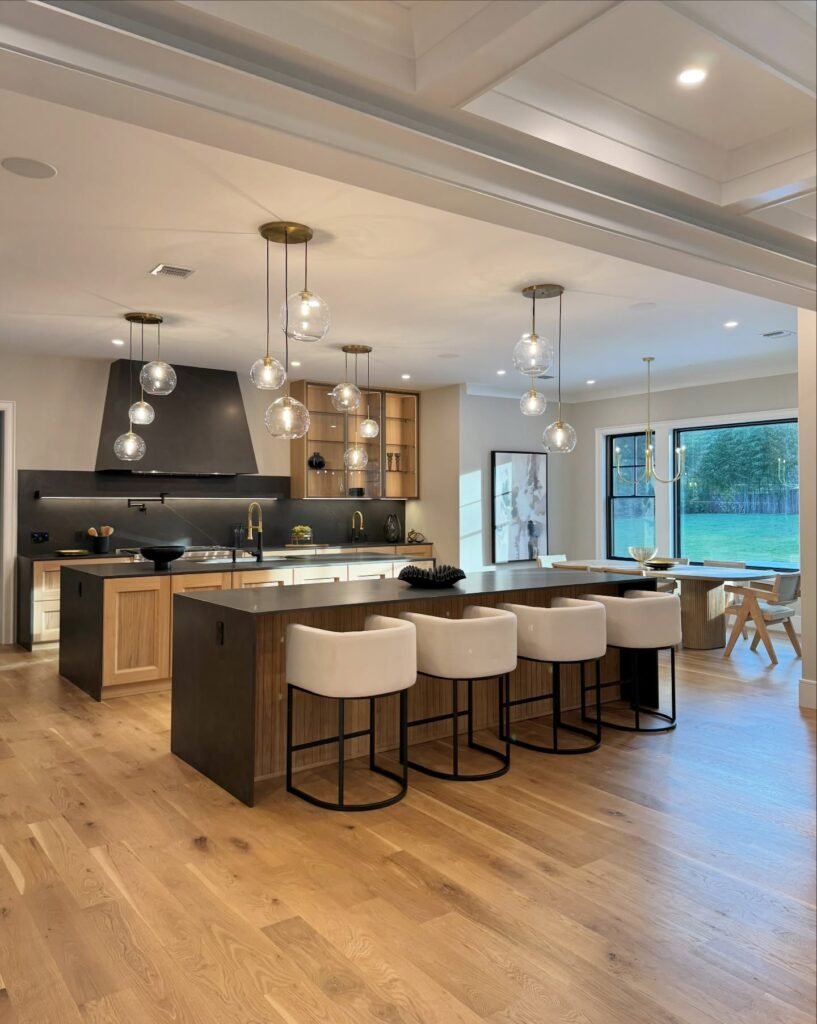 Open Plan Island Kitchen