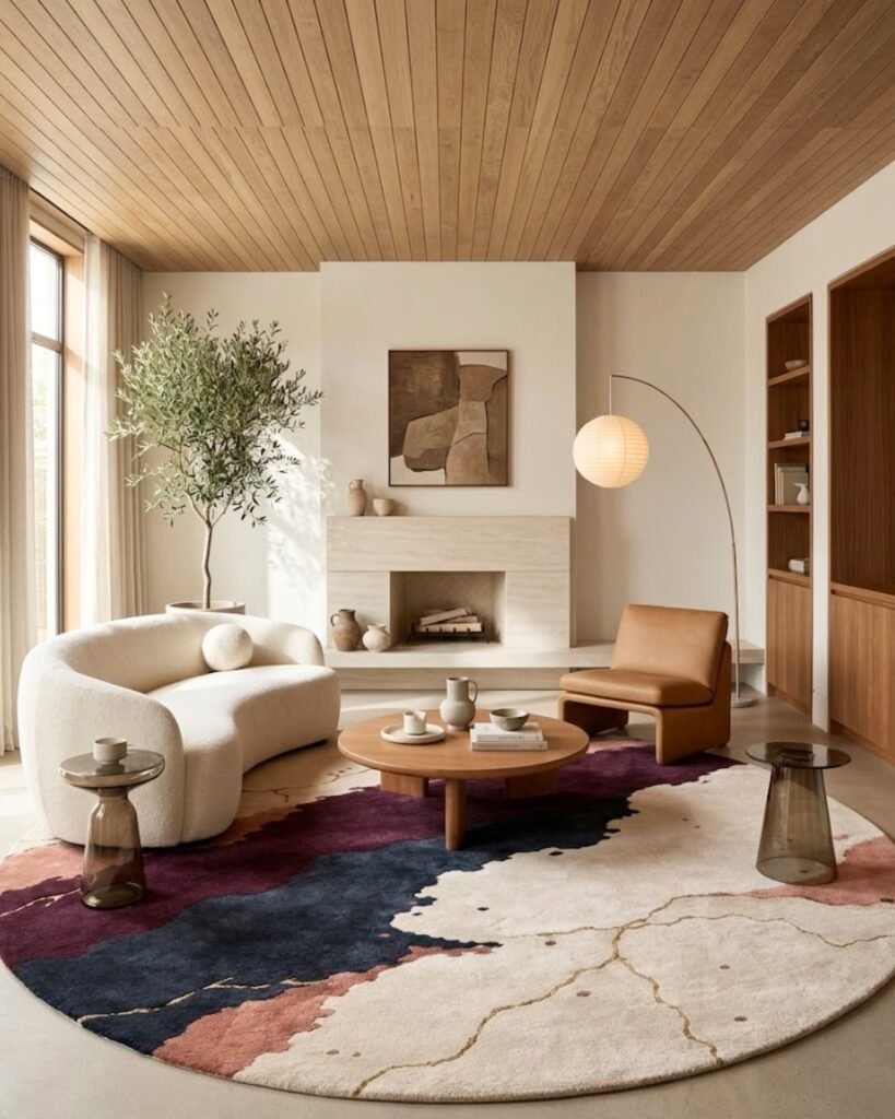 Painterly Round Accent