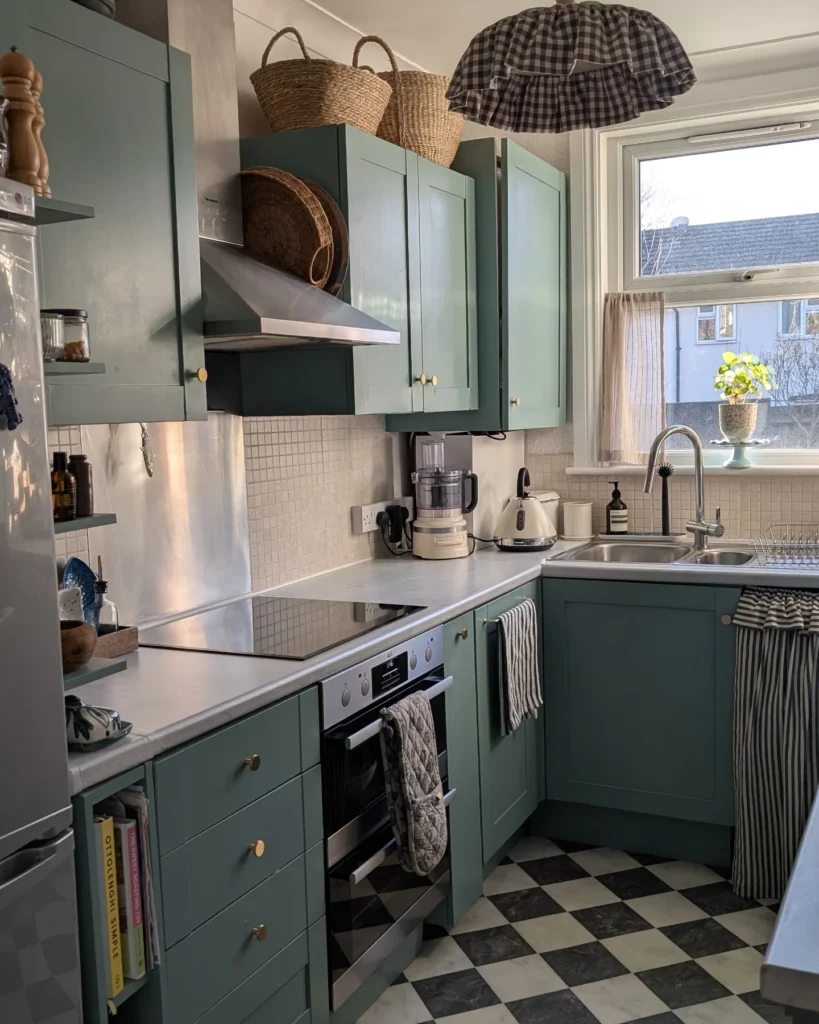 Soft Green Cabinets