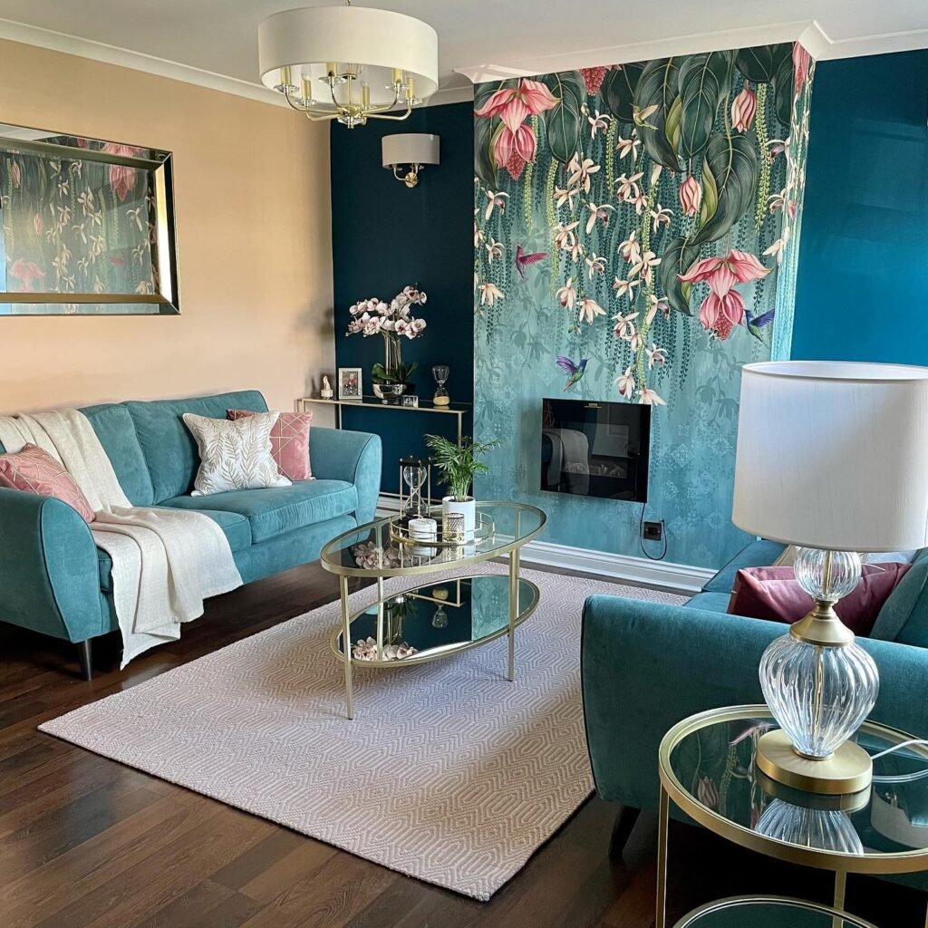 Tropical Teal Walls