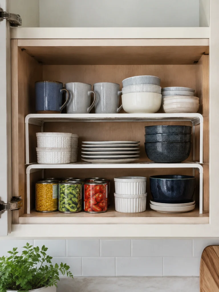 Add Shelf Risers for Short Items