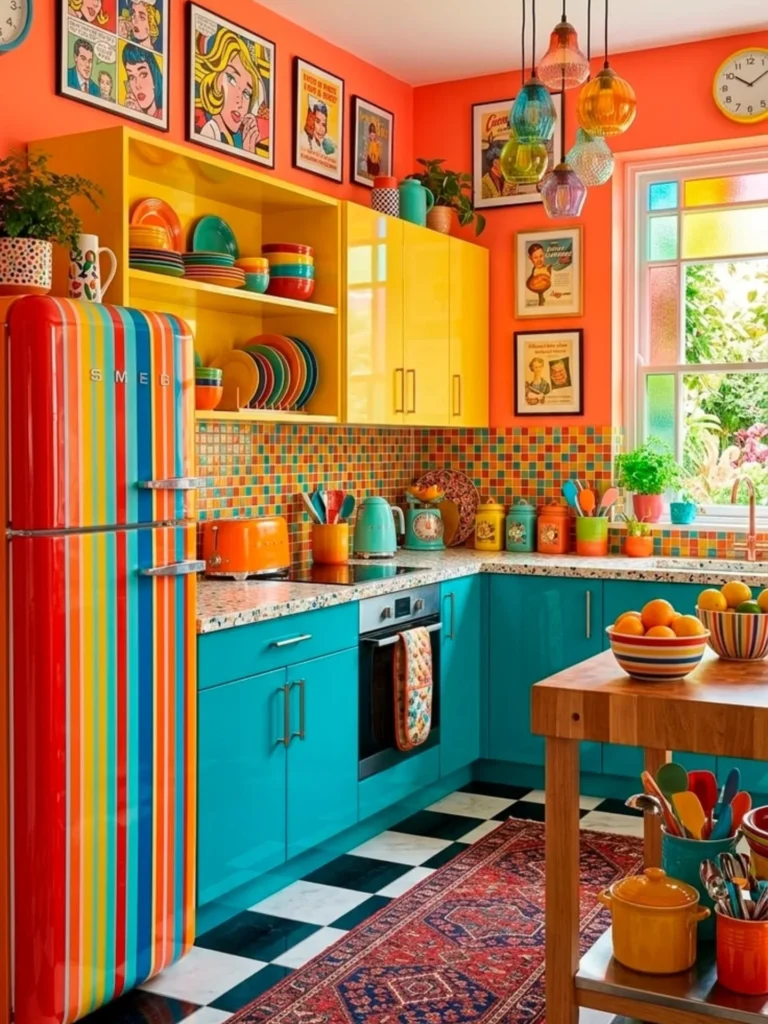 Bold Retro Color Mix