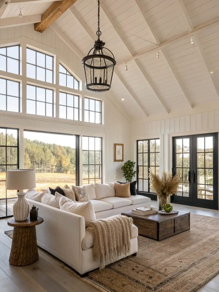 Bright Vaulted Farmhouse Room