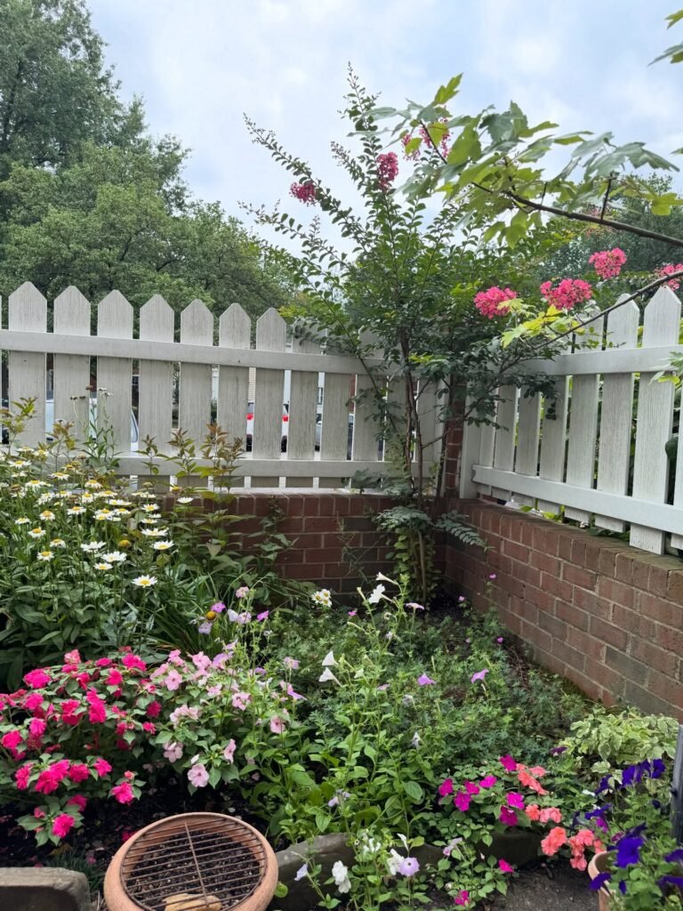 Colorful Corner Flower Garden