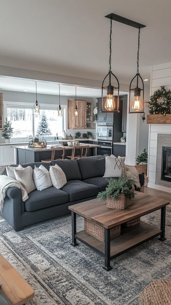 Dark Modern Farmhouse Contrast