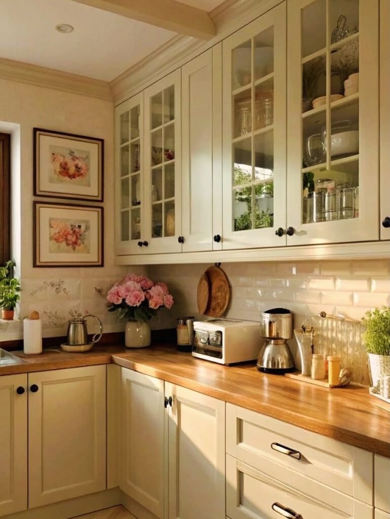 Decorate Glass-Front Cabinets